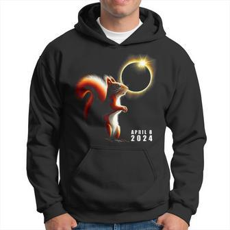 Eclipse Squirrel Watching Total Solar Eclipse April 8 2024 Hoodie - Monsterry UK