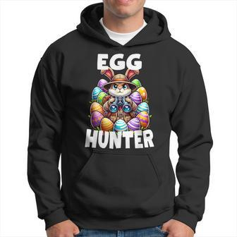 Egg Hunting Squad Graphic Easter Egg Hunt Easter Day 2024 Hoodie - Monsterry