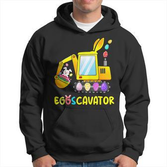 Eggscavator Easter Egg Hunt Construction Trucks Toddler Boys Hoodie - Seseable