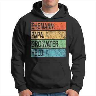 Ehemann Papa Großvater Heldaterintage Geschenkatertag Kapuzenpullover - Geschenkecke