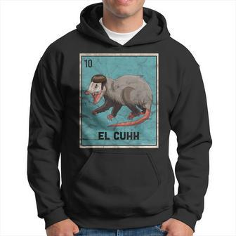 El Cuhh Takuache Cuh Opossum Mexican Playing Card Hoodie - Monsterry