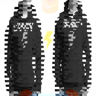 Electrician Sparky Nickname Lightning Bolt Hoodie | Mazezy