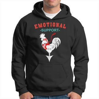 Emotional Support Rooster Farmer Men’S Joke Hoodie - Monsterry DE