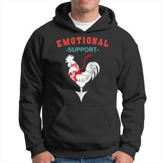Emotional Support Rooster Apparel Hoodie - Thegiftio UK