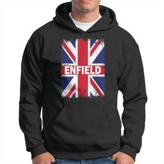Enfield England City With United Kingdom Flag Hoodie - Thegiftio UK