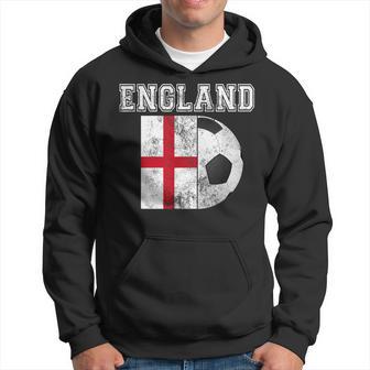 England Flag Soccer Futbol Football Hoodie - Monsterry