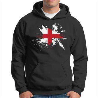 England Flag Splatter For Men Women Boys & Girls England Hoodie - Thegiftio UK