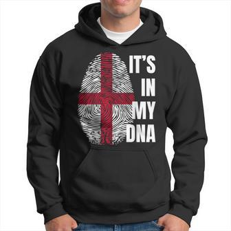 English Flag Dna Fingerprint England St George Cross Hoodie - Thegiftio UK