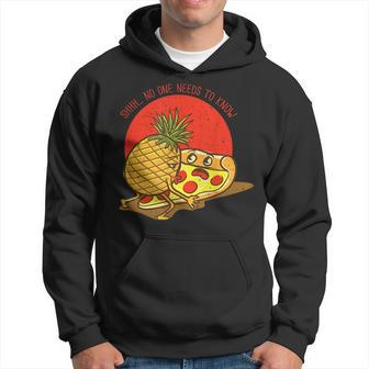 Es Muss Kein Wissen Pizza & Pineapple Hawaii Essen Hoodie - Seseable