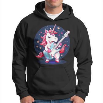 Estrellas Y Unicornio Con Guitarra Para Niños Y Niñas Sudadera - Regaloses