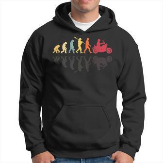 Evolución Humana Biker Retrointage Motorbikes Lovers Sudadera - Regaloses