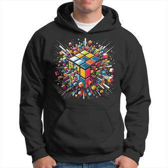 Exploding Cube Speed Cubing Puzzle Master Hoodie - Seseable