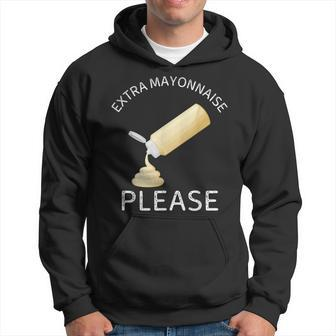 Extra Mayonnaise Please Vintage Food Lover Hoodie - Monsterry