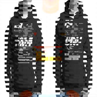 F-14 Tomcat Naval Fighter Jet Diagram Graphic Hoodie - Seseable