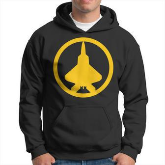F-22 Raptor Yellow Air Force Military Fighter Jet Hoodie - Monsterry