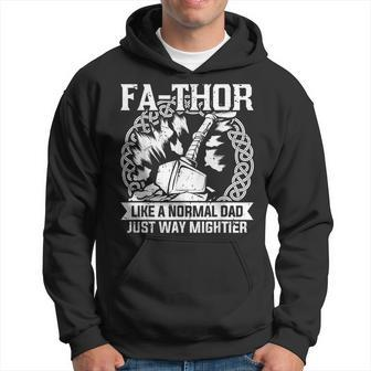 Fa-Thor Fathers Day Fathers Day Dad Father Hoodie - Monsterry