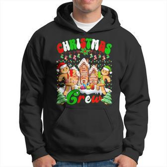 Family Christmas Crew Cookie Gingerbread Xmas Lights Hoodie - Seseable