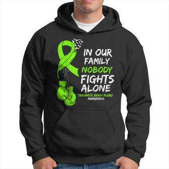 In Our Family Nobody Fights Alone Traumatic Brain Injury Hoodie - Monsterry AU