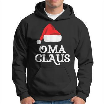 Family Oma Claus Christmas Santa's Hat Pajama Matching Hoodie - Monsterry UK