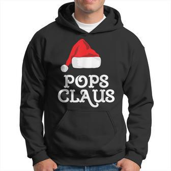 Family Pops Claus Christmas Santa's Hat Matching Pajama Hoodie - Monsterry