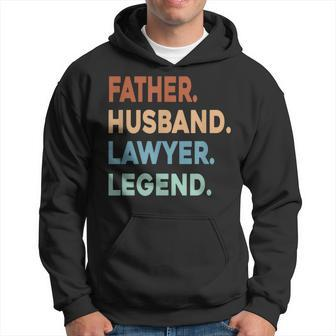 Father Husband Lawyer Legend Fathers Day Hoodie - Thegiftio UK