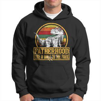 Father's Day Fatherhood Like Walk In The Park Hoodie - Monsterry UK