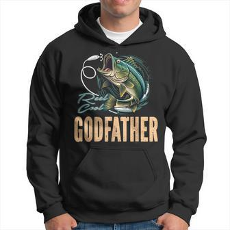 Fathers Day Fisherman Reel Cool Godfather Fishing Hoodie - Thegiftio UK
