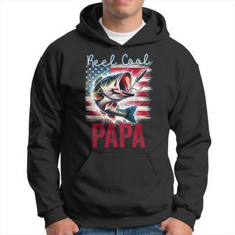Fathers Day Fisherman Reel Cool Papa Fishing Lover Hoodie - Thegiftio UK