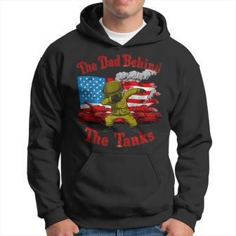 Father's Day Military Tank Guard Dad 4Th July American Flag Hoodie - Thegiftio UK