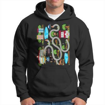 Father's Day Play Mat Rug Car Trail Playmat Back Of Hoodie - Thegiftio UK