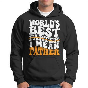 Father's Day Retro Dad World's Best Farter I Mean Father Hoodie - Seseable