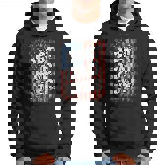 Father's Day Usa American Flag Best Dad Ever Hoodie - Thegiftio UK