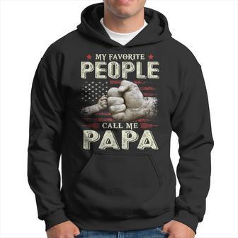 My Favorite People Call Me Papa Fist Bump Dad Father's Day Hoodie - Thegiftio UK