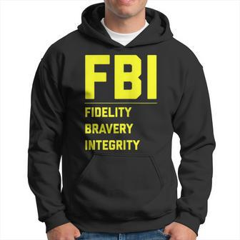 Fbi Motto Fidelity Bravery Integrity Law Enforcement Hoodie - Monsterry UK