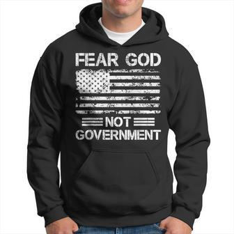 Fear God Not Government American Flag Hoodie - Monsterry