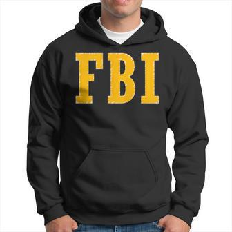 Federal Bureau Of Investigation Fbi Costume Logo Hoodie - Thegiftio UK