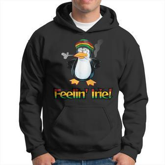 Feelin' Irie Patois Jamaica Penguin Jamaican Slang Hoodie - Monsterry CA