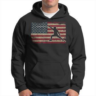 Fencer American Flag I Proud Fencing Idea Hoodie - Monsterry