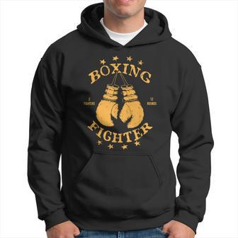 Fighter Boxing Gloves Vintage Boxing Hoodie - Monsterry DE