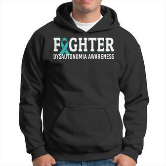 Fighter Dysautonomia Awareness Turquoise Ribbon Warrior Hoodie - Monsterry DE