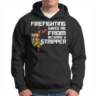 Firefighting Saved Me Firefighter Hoodie | Mazezy