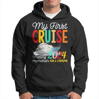 My First Cruise 2024 Vacation Ship Family Travel Squad Hoodie - Thegiftio UK