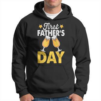 First Father's Day 2024 Fathers Day Women Hoodie - Seseable
