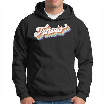 First Name Travis Vintage Personalized Hoodie - Monsterry