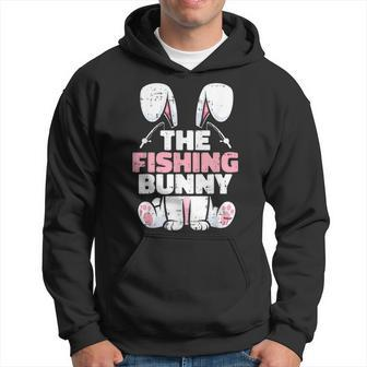 The Fishing Bunny Easter Family Matching Spring Men Hoodie - Seseable