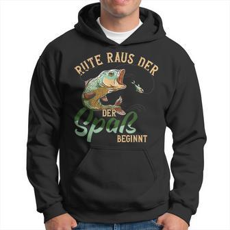 Fishing Rute Raus Der Spaß Begins Fishing Rod S Hoodie - Seseable