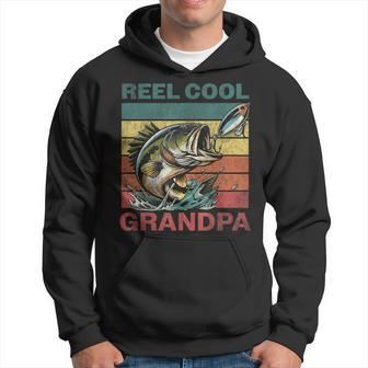 Fishing Reel Cool Grandpa Fathers Day Bass Dad Hoodie - Thegiftio UK