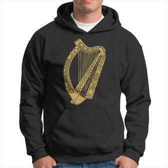 Flag Of Ireland Harp Flag Irish Harp Symbol Hoodie - Thegiftio UK