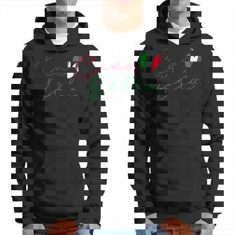 Flag Italy Italian Ciao Bella Hoodie - Seseable