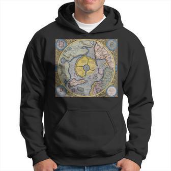 Flat Earth Antique Map Kapuzenpullover - Seseable